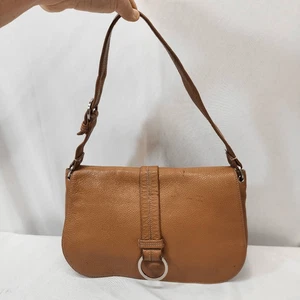 Borsa a tracolla Cole Haan in pelle marrone grana ciottoli - Foto 1 di 13