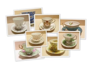 Lovely Vintage Porcelain Cup & Saucer Set - U CHOOSE - Picture 1 of 26