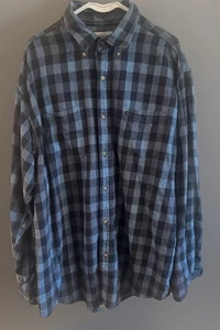 Carhartt Herren Flanell Hemd Gr. XL Relaxed Fit Blau Knopfleiste Workwear - Bild 1 von 6