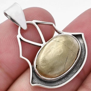 Apache Gold Healer's Gold - Arizona 925 Sterling Silver Pendant Jewelry P-1197 - Picture 1 of 5