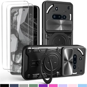 Kameraschutz Hülle + Displayglas für Nothing Phone 3a 5G Magnetisch Ständer Case - Bild 1 von 12