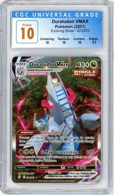 Pokemon Duraludon VMAX #220 Evolving Skies CGC Pristine 10 - Image 1 of 2