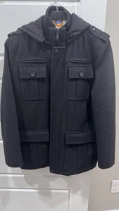 Guess Men’s Black Military Style Jacket In Size M - Picture 1 of 4