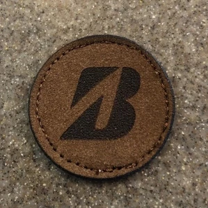 Bridgestone Golf Leder 1 1/4" Aufnäher Patch Logo - Bild 1 von 3