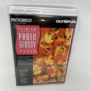 Olympus Pictorico Premium Photo Glossy Paper Ink Jet Pearl Finish 100 Sheet Q5 - Afbeelding 1 van 4