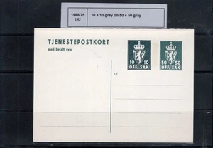 Norway Tb 42 - Tjenestebrevkort - Picture 1 of 1