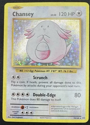 Chansey 70/108 Holo Rare XY Evolutions Pokemon Card - Image 1 of 2