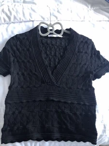 Schwarzes Zara Top Gr. M - Bild 1 von 3