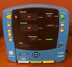 GE DINAMAP V100 PATIENT MONITOR. - Picture 1 of 5