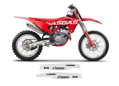 GAS GAS MC EC 125 250 350 450 SWINGARM DECAL GRAPHICS DID RENTHAL 2020-2023 - Image 1 of 3