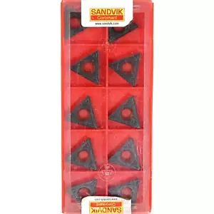 10 SANDVIK TCMT 220408-KR - Grade 3215 CNC Lathe Coated Carbide Turning Inserts - Picture 1 of 8