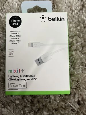 4Ft Charging Cable /Charge & Sync - White / Belkin - Image 1 of 4