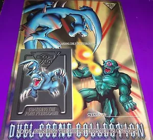 1999 Yu Gi Oh Bandai Jumbo Gaurding The Fort Flugsaur vs Cyclops # 5 - Bild 1 von 1
