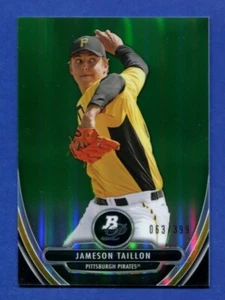 2013 BOWMAN PLATINUM CHROME PROSPECTS GREEN REFRACTOR #BPCP14 JAMESON TAILLON MT - Picture 1 of 1