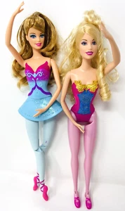 Barbie in The Pink Shoes + Twinkle Toes Ballerina Doll Lot Giselle Spring Legs - Picture 1 of 8
