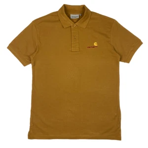 Carhartt WIP Hamilton Brown American Script Polo Shirt - Picture 1 of 3