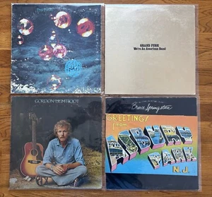4 Vinyl Lp Rock Lot Deep Purple, Grand Funk, Springsteen, Lightfoot VG-EX Range - Picture 1 of 2
