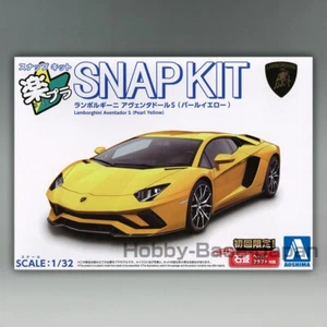 Lamborghini Aventador S (amarillo perla) 1/32 AOSHIMA SnapKit No.7-PY modelo de plástico - Imagen 1 de 3