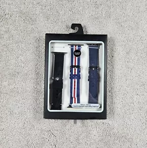 Watch Bands (3) By Accutime Watch Corp For Apple Classic Watch 42mm & 44mm - Picture 1 of 5