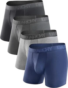 DAVID ARCHY Mens Underwear Boxer Briefs Breathable Soft Moisture-Wicking with Fl - Picture 1 of 24