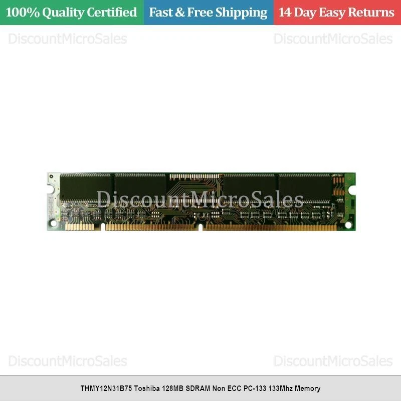 THMY12N31B75 Toshiba 128MB SDRAM Non ECC PC-133 133Mhz Memory - Image 1 of 1