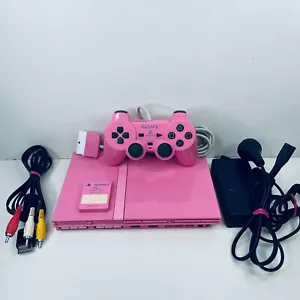 PS2 PlayStation 2 Slim Rosa Consola Controlador Memoria PAL SCPH-70002 - Fast Post - Imagen 1 de 20