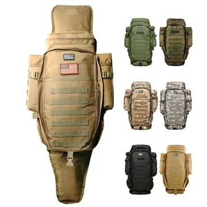 Zaino fucile tattico 900D caccia borsa completa 911 sopravvivenza MOLLE custodia pistola - Foto 1 di 18