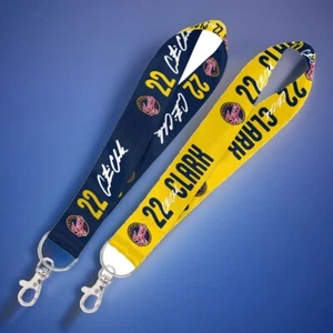Caitlin Clark Indiana Fever Tracolla a doppia faccia 9,25” x 1” **NUOVO** - Foto 1 di 3