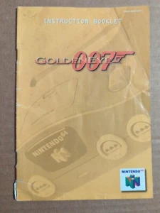 GoldenEye 007 N64 Nintendo 64 Manual Only ~ Instruction Booklet - Picture 1 of 2