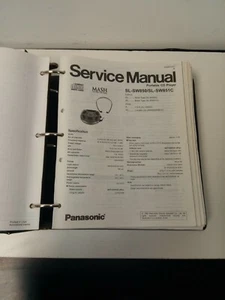 Lot of Vintage Panasonic CD Players/Amplifier Service Manuals SL-SW202-SU-HT500 - Picture 1 of 12