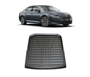 LAS SKODA SUPERB 2015 ONWARDS Tailored Boot Liner Floor Mat Heavy Duty Anti Slip - Picture 1 of 11