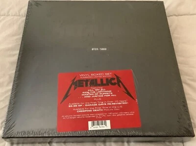 METALLICA VINYL BOXED SET NUMBERED SEALED NEW KILL RIDE MASTER JUSTICE THRASH - Image 1 of 3