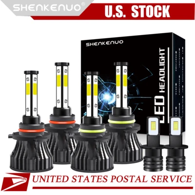 For BMW 325I 325IS 325IX 1988-1989 6000K LED Headlights + Fog Light Bulbs Kit - Image 1 of 4