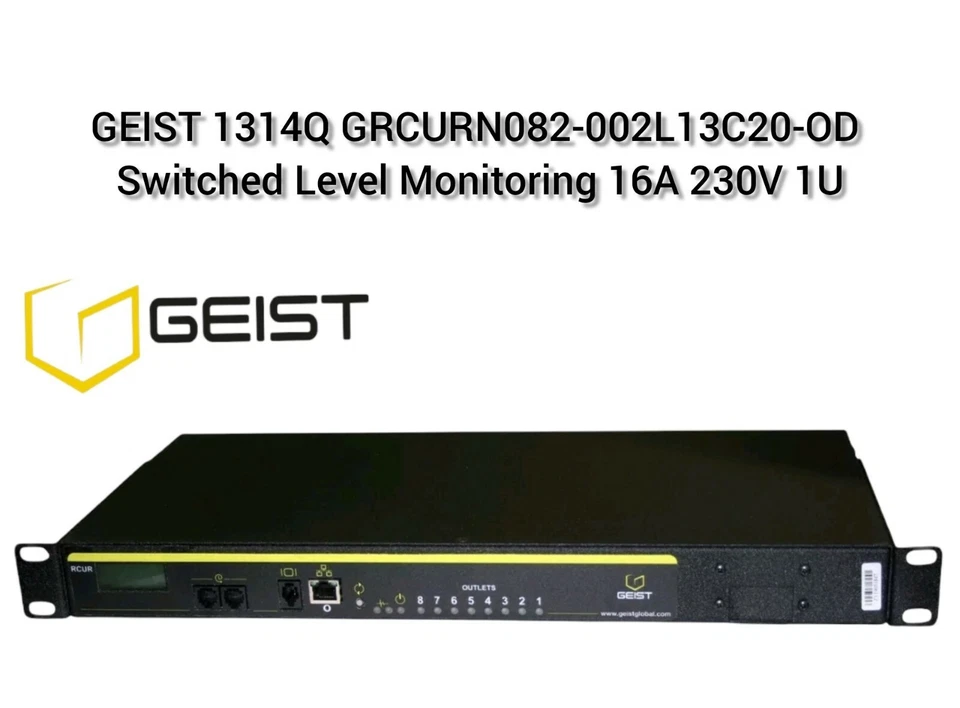 NEW VERTIV GEIST G1314Q Switched Level Monitoring 16A 230V 1U - Image 1 of 4