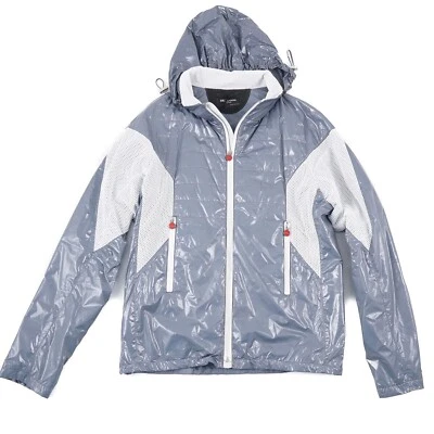 Jaqueta de chuva Kiton Napoli impermeável com capuz e detalhes de camurça M (Eu 50) nova com etiquetas - Imagem 1 de 4