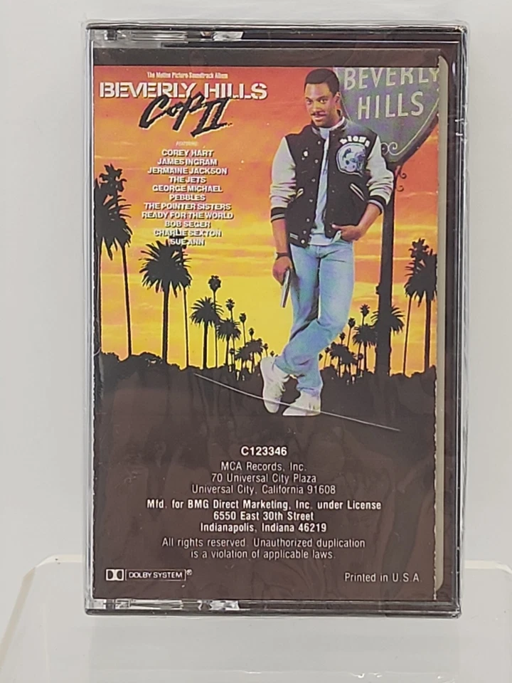 NEW BEVERLY HILLS COP II Soundtrack Cassette Tape 1987 SEGER RARE SEALED MINT - Image 1 of 4