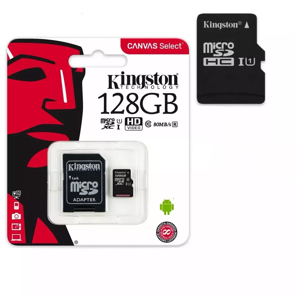 Kingston 64/128/256/512 GB Micro SD SDHC/SDXC Class10 UHS-I Memory Card TF 80MB/ - Image 1 of 1
