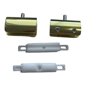 Shower Screen Door Pivots Spare Parts Polished Gold - Picture 1 of 5