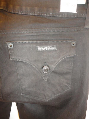 Pantalones de mezclilla ajustados al tobillo tiro bajo COLLIN VICEVERSA 28 HUDSON azul negro para mujer nuevos con etiquetas Foto 1 de 4