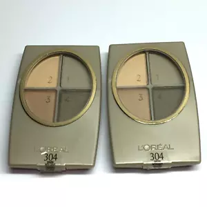 (2) Loreal Wear Infinite Eyeshadow Quad # 304 GREEN WITH ENVY - Picture 1 of 6