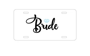 Aluminum License Plate -  - Bride Diamond - Wedding Design - Bild 1 von 2
