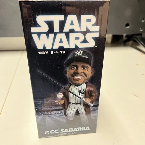 CC SABATHIA New York Yankees Star Wars Jedi Bobblehead Yankee Stadium SGA 5/4/19 Cover