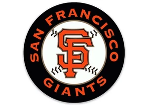 San Francisco Giants Classic Logo Type MLB Baseball Die-Cut Round MAGNET - Picture 1 of 1