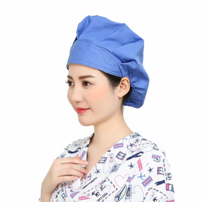 Scrub Cap Bouffant Hat Adjustable Head Cover Heart Work Accessories Wear Unisex - Image 1 of 4