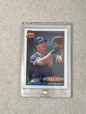Casi como nuevo o en mejor estado. Joe Girardi #214 Chicago Cubs 1991 Topps Foto 1 de 2