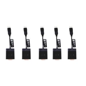 Job Lot Of 5 Dell Displayport Male To DVI-D Dual 24+1 Female Converter Cable - Picture 1 of 4