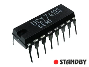 5pcs 74193 DIP16, UCY74193 CEMI, Synchronous 4-Bit Binary Up/Down Counter - Imagen 1 de 1