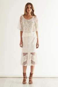 May the Label Let It Be Lace Midi Skirt - Picture 1 of 11