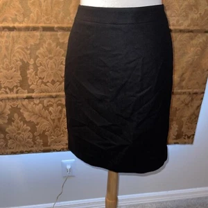 J. Crew SCHWARZ The Pencil Rock Wollmischung gefüttert Größe 6 Ausgezeichnet 31" Taille - Bild 1 von 8