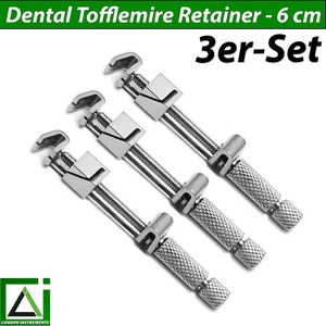 3er-Set Dental Zahn Universal Tofflemire 6 cm Matrizenspanner retainer Halter CE - Picture 1 of 6